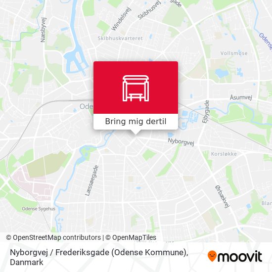 Nyborgvej / Frederiksgade (Odense Kommune) kort