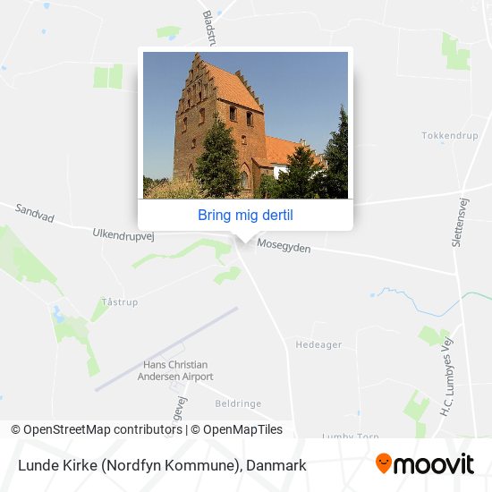 Lunde Kirke (Nordfyn Kommune) kort