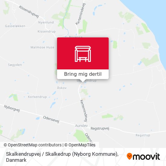 Skalkendrupvej / Skalkedrup (Nyborg Kommune) kort