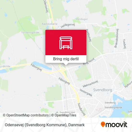 Odensevej (Svendborg Kommune) kort