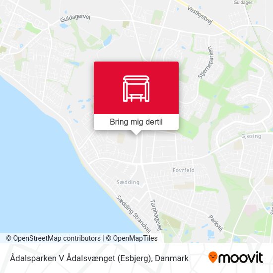 Ådalsparken V Ådalsvænget (Esbjerg) kort