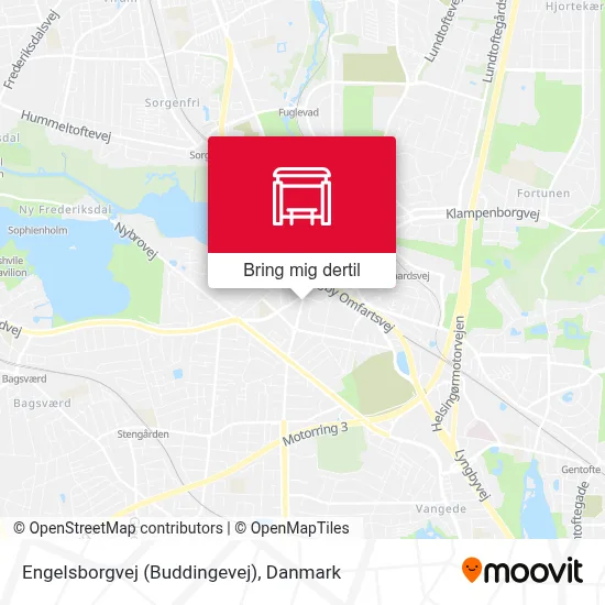 Engelsborgvej (Buddingevej) kort