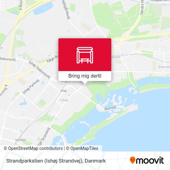 Strandparkstien (Ishøj Strandvej) kort