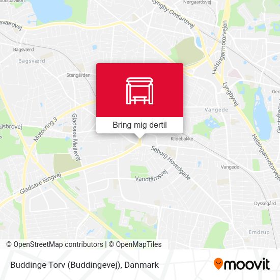 Buddinge Torv (Buddingevej) kort