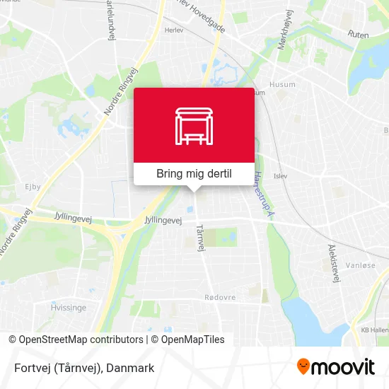 Fortvej (Tårnvej) kort