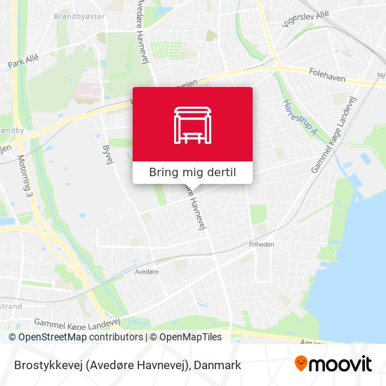 Brostykkevej (Avedøre Havnevej) kort