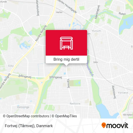 Fortvej (Tårnvej) kort