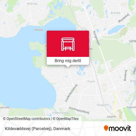 Kildevældsvej (Parcelvej) kort