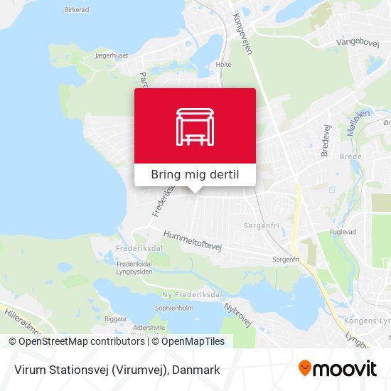 Virum Stationsvej (Virumvej) kort