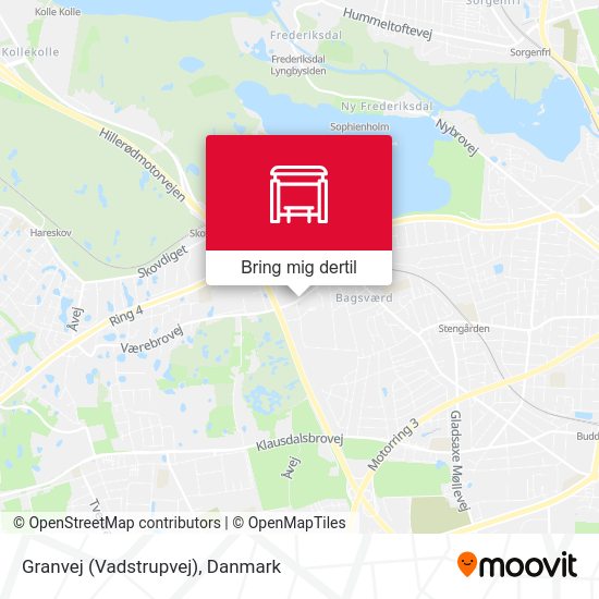 Granvej (Vadstrupvej) kort