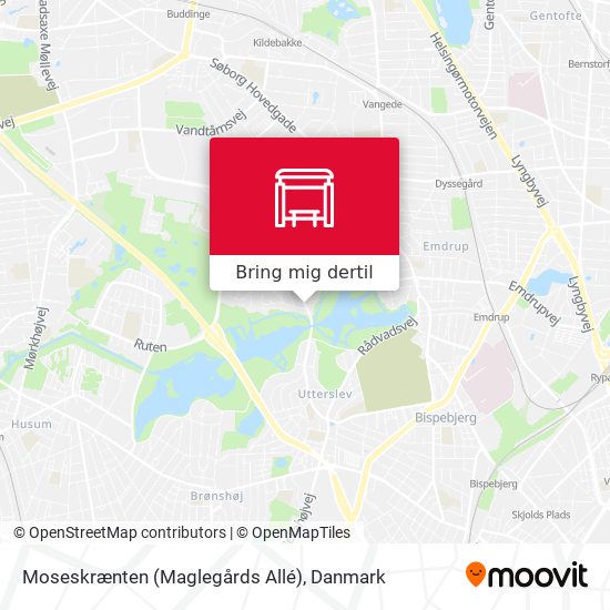 Moseskrænten (Maglegårds Allé) kort