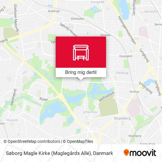Søborg Magle Kirke (Maglegårds Allé) kort