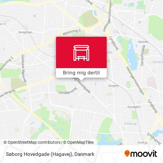 Søborg Hovedgade (Hagavej) kort