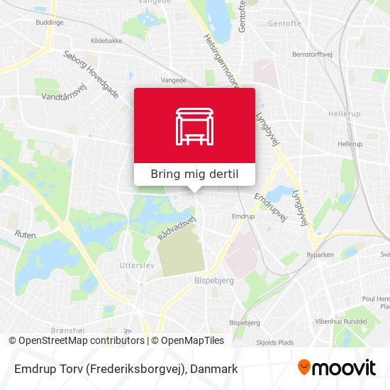 Emdrup Torv (Frederiksborgvej) kort