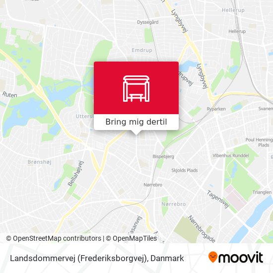 Landsdommervej (Frederiksborgvej) kort