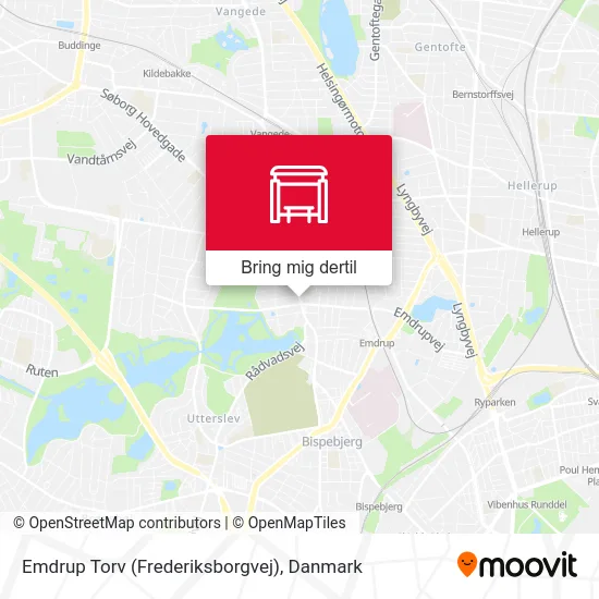 Emdrup Torv (Frederiksborgvej) kort