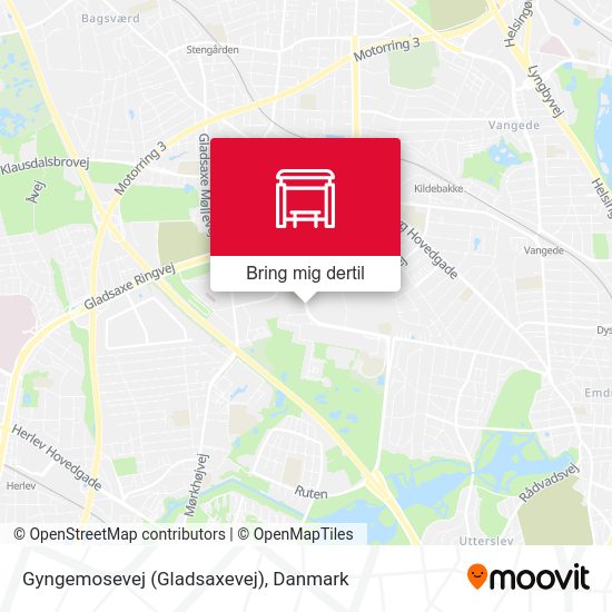 Gyngemosevej (Gladsaxevej) kort