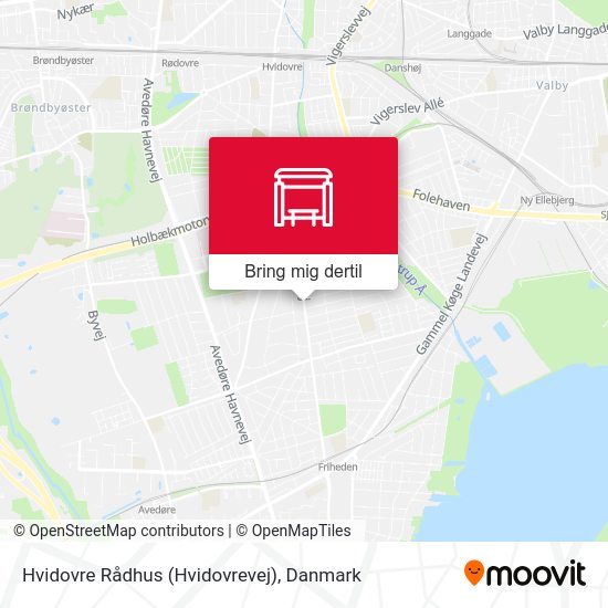 Hvidovre Rådhus (Hvidovrevej) kort