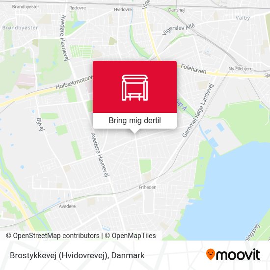 Brostykkevej (Hvidovrevej) kort