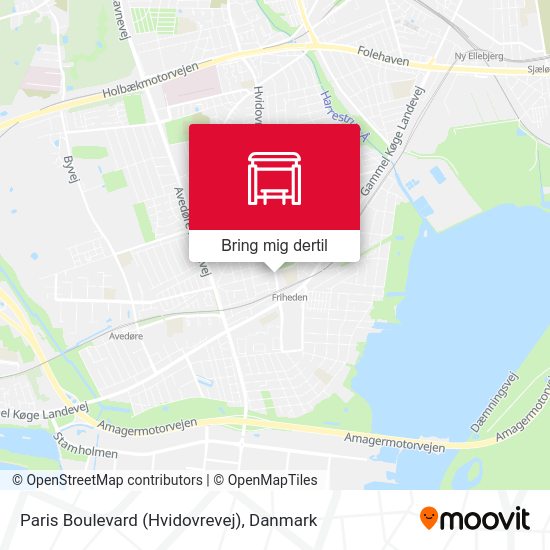 Paris Boulevard (Hvidovrevej) kort
