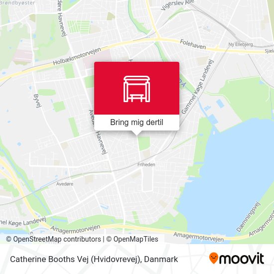 Catherine Booths Vej (Hvidovrevej) kort