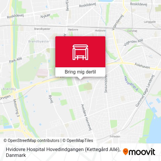 Hvidovre Hospital Hovedindgangen (Kettegård Allé) kort