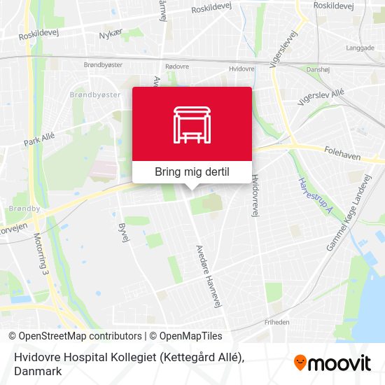 Hvidovre Hospital Kollegiet (Kettegård Allé) kort