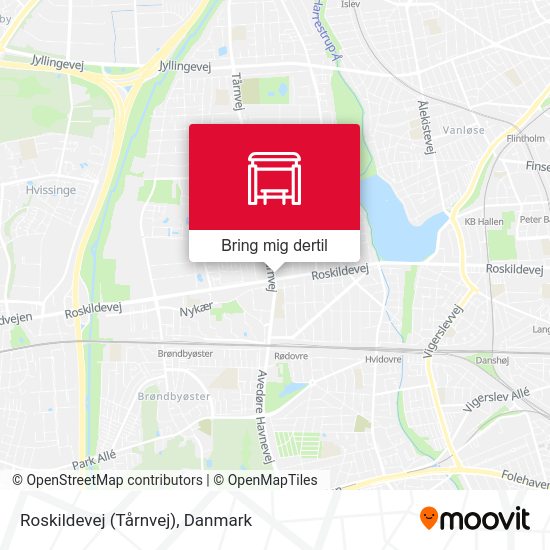 Roskildevej (Tårnvej) kort