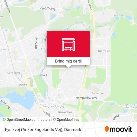 Fysikvej (Anker Engelunds Vej) kort