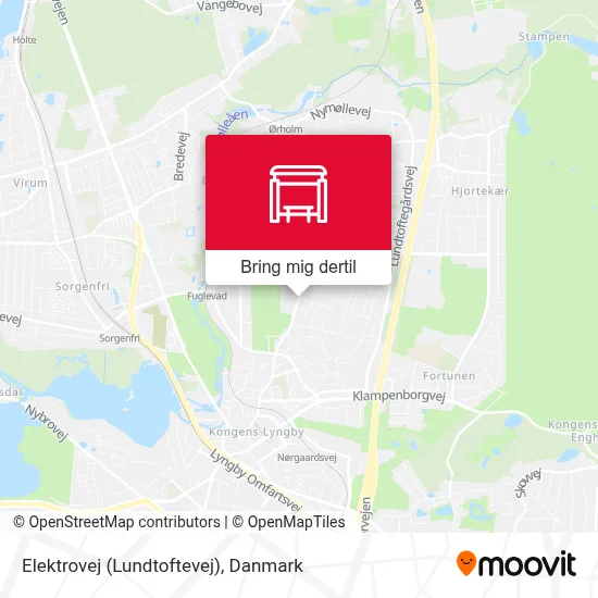 Elektrovej (Lundtoftevej) kort