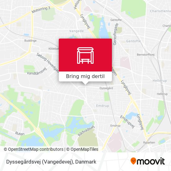 Dyssegårdsvej (Vangedevej) kort