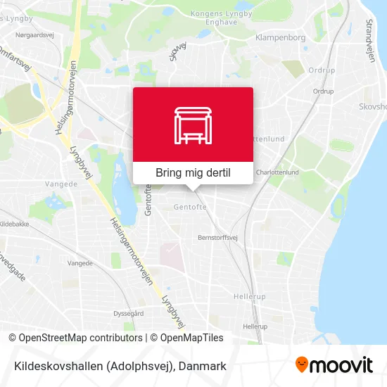 Kildeskovshallen (Adolphsvej) kort