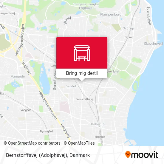 Bernstorffsvej (Adolphsvej) kort