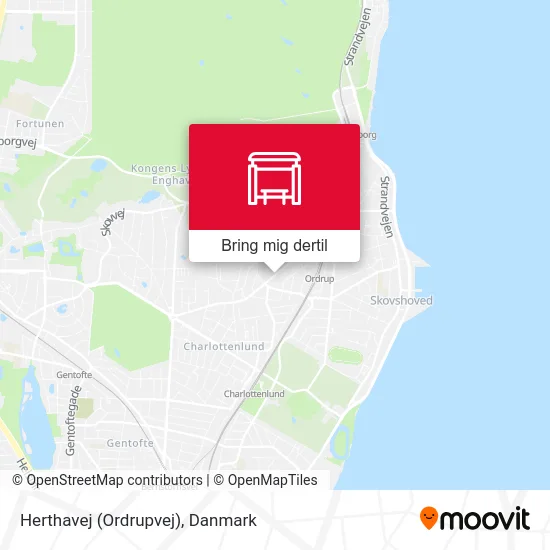 Herthavej (Ordrupvej) kort