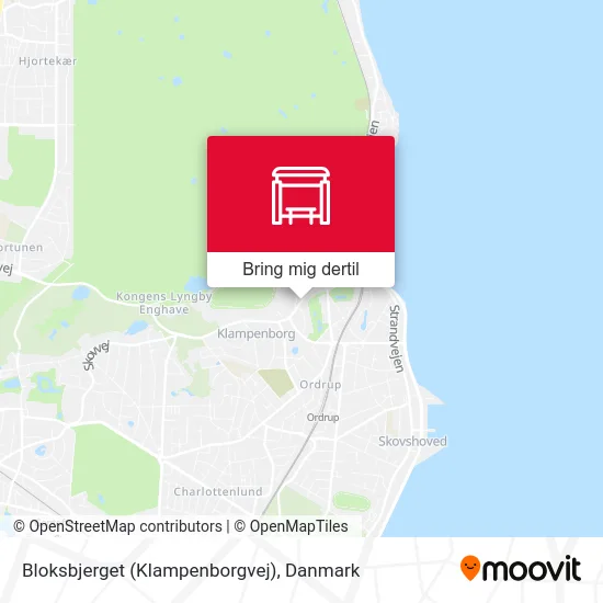 Bloksbjerget (Klampenborgvej) kort