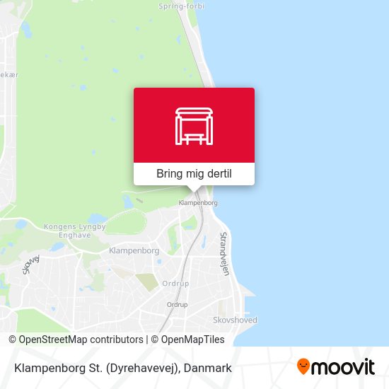 Klampenborg St. (Dyrehavevej) kort