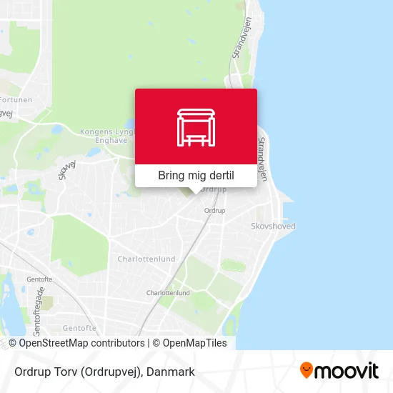 Ordrup Torv (Ordrupvej) kort