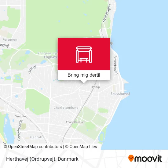 Herthavej (Ordrupvej) kort