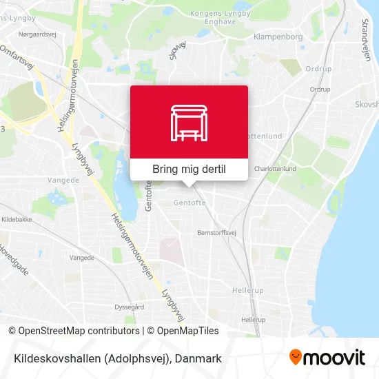 Kildeskovshallen (Adolphsvej) kort