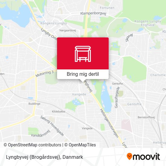 Lyngbyvej (Brogårdsvej) kort