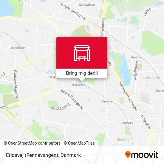 Ericavej (Fennevangen) kort