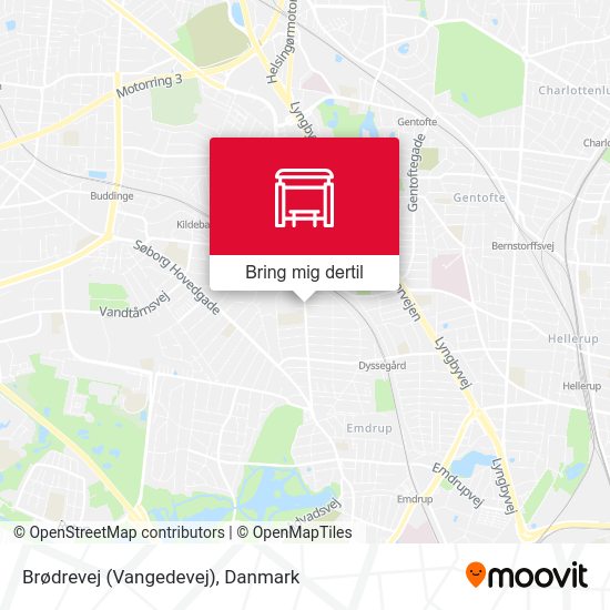 Brødrevej (Vangedevej) kort