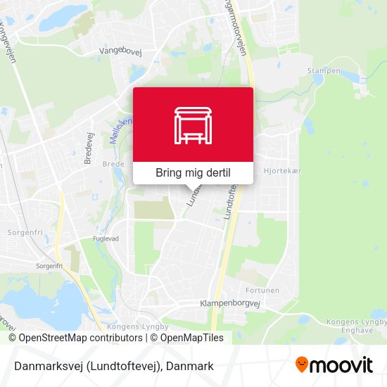 Danmarksvej (Lundtoftevej) kort