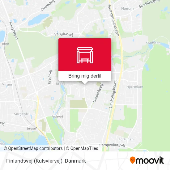 Finlandsvej (Kulsviervej) kort