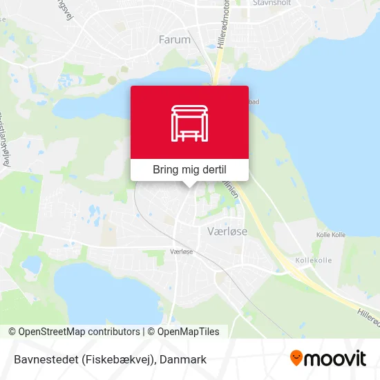 Bavnestedet (Fiskebækvej) kort
