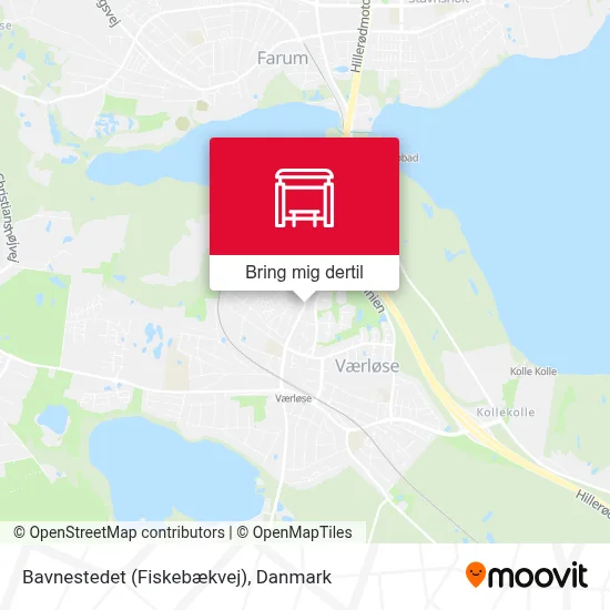 Bavnestedet (Fiskebækvej) kort
