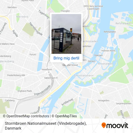 Stormbroen Nationalmuseet (Vindebrogade) kort