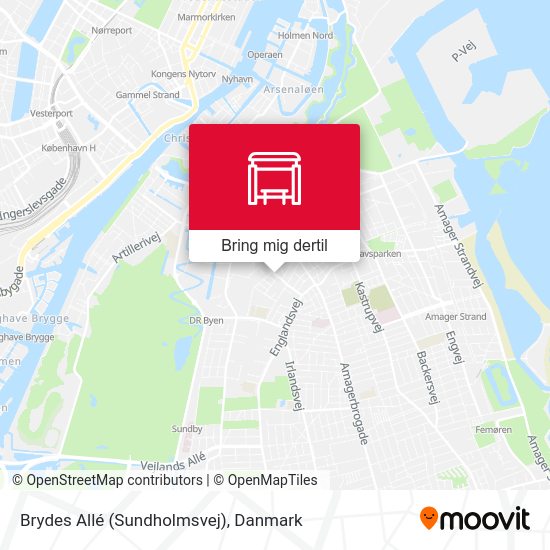 Brydes Allé (Sundholmsvej) kort