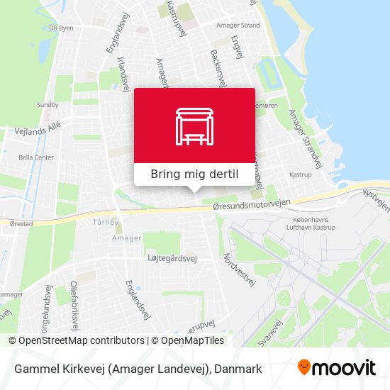 Gammel Kirkevej (Amager Landevej) kort