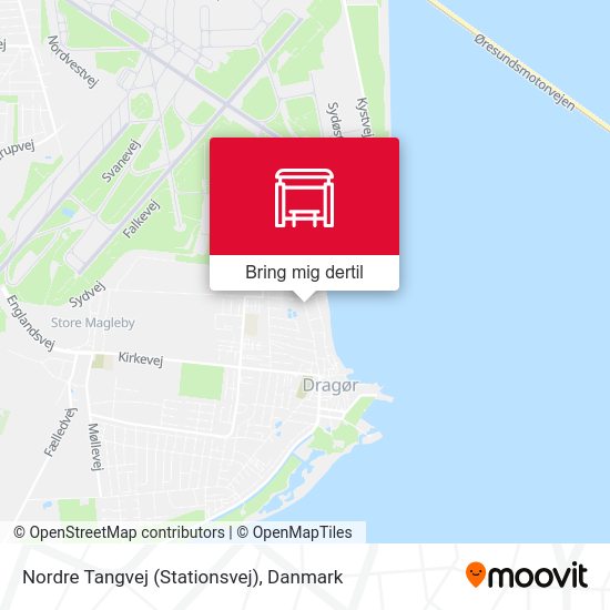 Nordre Tangvej (Stationsvej) kort